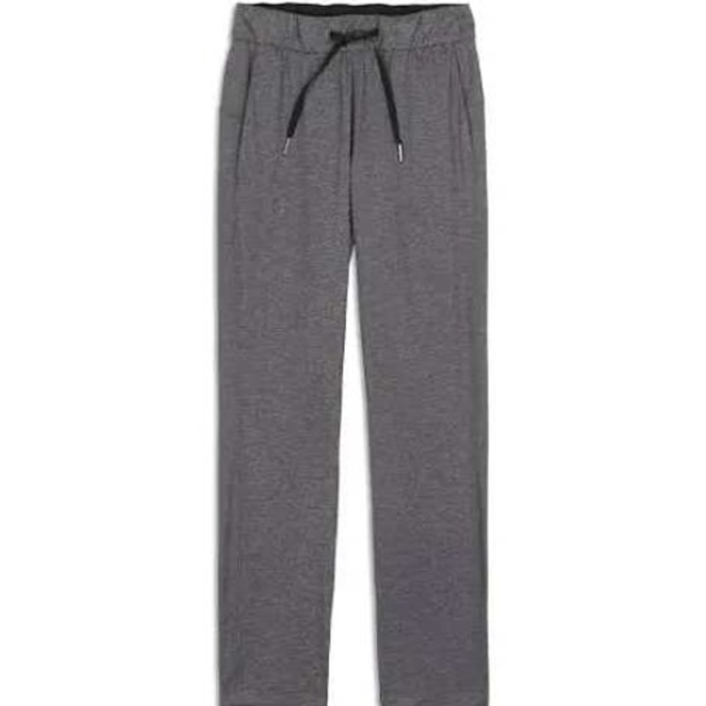 Lululemon Womens Pants 4 Heathered Black On the Fly Travel Jogger Drawstring
